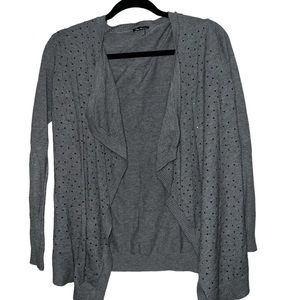 Vila Milano rhinestone cardigan • size small • gray • gently used